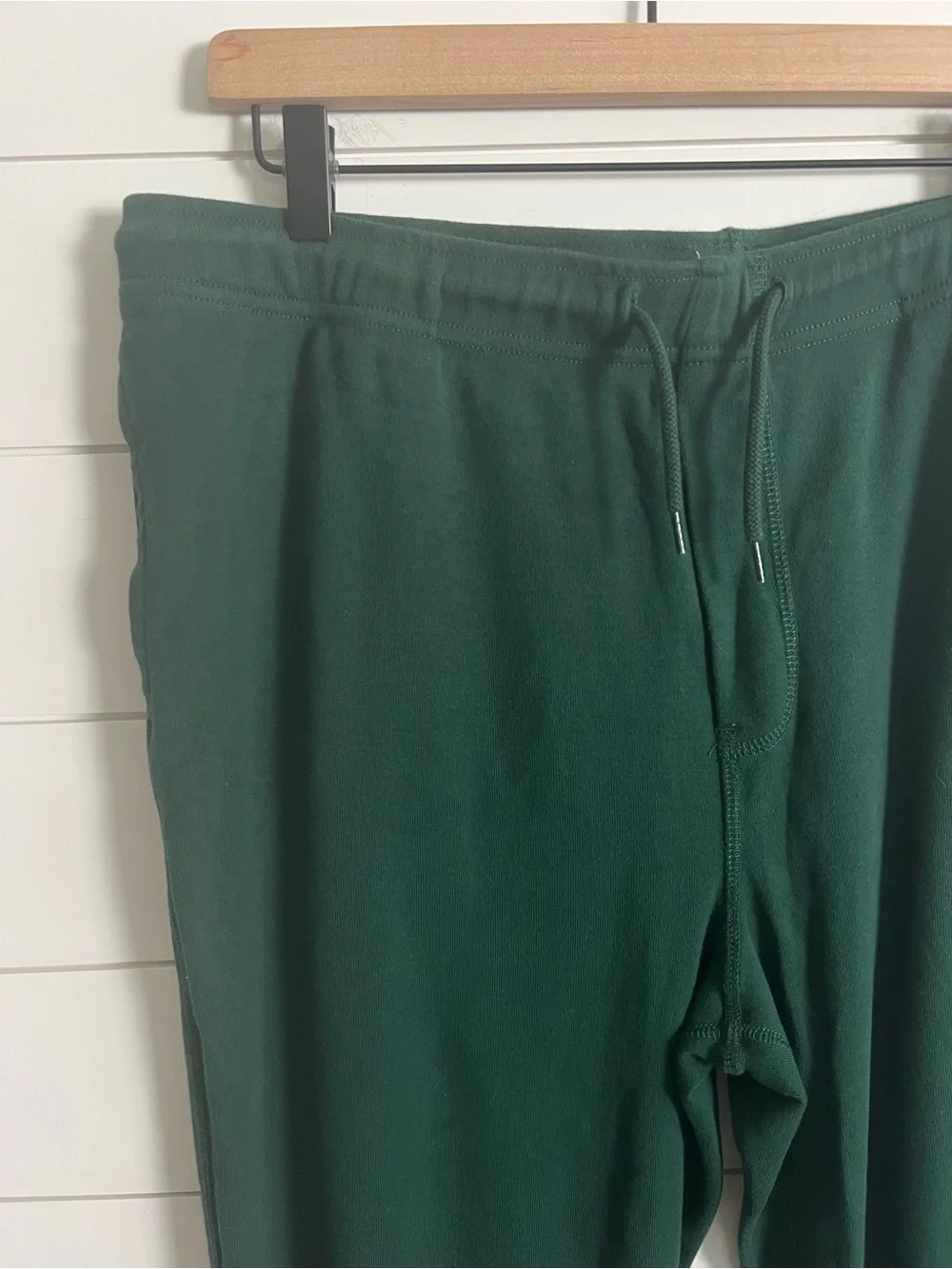 J.Crew Heritage Brushed Rib Knit Jogger Pants Men’s L Tall Green 100% Cotton